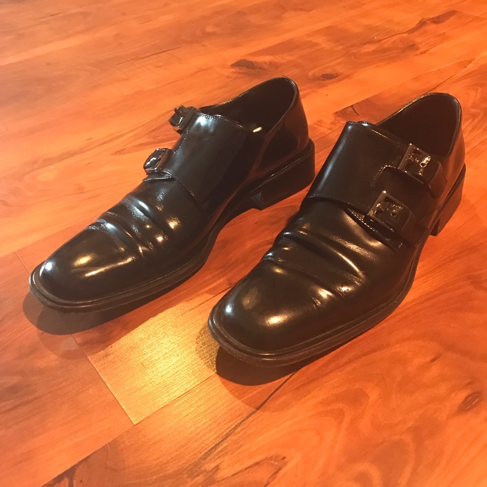 Authentic Gucci Double Buckle Loafer Sz 8.5